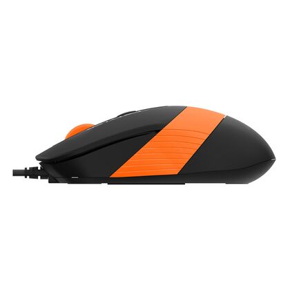 Комплект (клавиатура +мышь) A4Tech Fstyler F1010 проводной, мультимедийный, USB, черный/ оранжевый (F1010 ORANGE)