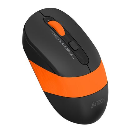 Мышь A4Tech Fstyler FG10 оптическая, беспроводная, USB, офисная, черный/ оранжевый (FG10 ORANGE)