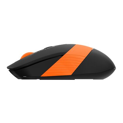 Мышь A4Tech Fstyler FG10 оптическая, беспроводная, USB, офисная, черный/ оранжевый (FG10 ORANGE)