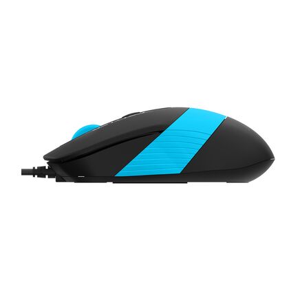 Мышь A4Tech Fstyler FM10 оптическая, проводная, USB, офисная, черный/ синий (FM10 BLUE)