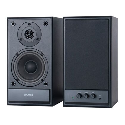 Купить Колонки 2.0  Sven SPS-702 40W, черный, miniJack 3.5, RCA, MDF (SV-0120702BL) в Симферополе, Севастополе, Крыму