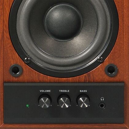 Купить Колонки 2.0  Sven SPS-702 40W, темное дерево, miniJack 3.5, RCA, MDF (SV-0120702WN) в Симферополе, Севастополе, Крыму