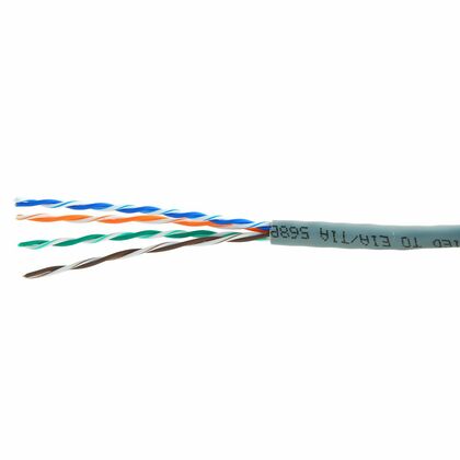 Кабель Cu UTP, Внутренний, 4x2x(7*0,18), бухта 305м., Cat5e Cablexpert (UPC-5004E)