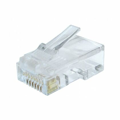 Коннектор RJ-45 Cat6 30 микрон, неэкранированный Gembird (LC-8P8C-002) упаковка 100 шт