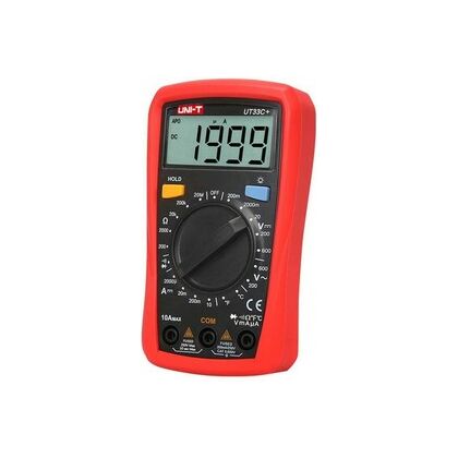 Портативный мультиметр UNI-T UT33C+ с измерением температуры, прозвонка (13-0057)