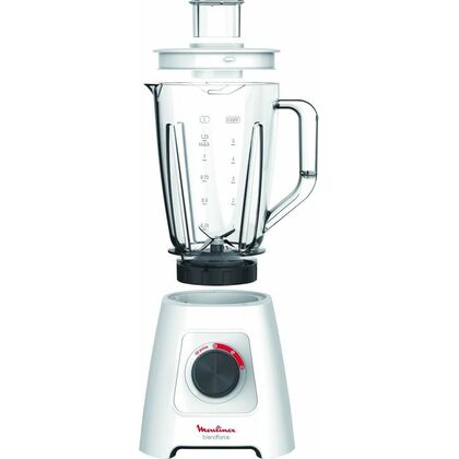 Блендер стационарный Moulinex LM420110 белый (400 Вт, скоростей - 2)
