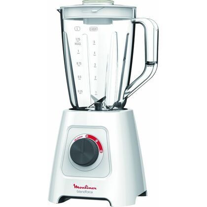Блендер стационарный Moulinex LM420110 белый (400 Вт, скоростей - 2)