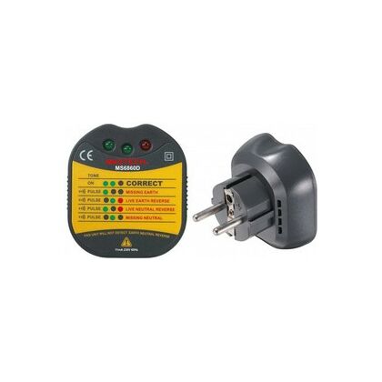 Тестер электрических розеток и заземления MS6860D MASTECH (13-1260)