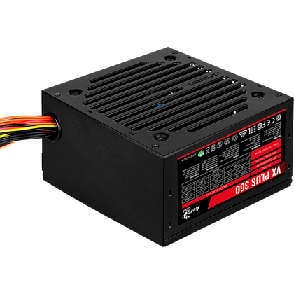 Блок питания 350 Вт AeroCool VX Plus 350 (20+4 pin, 1*6-pin, 2*Molex, 2*Sata, 120 мм)