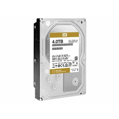 Жесткий диск HDD 3.5" SATA: 4000 Гб WD Gold [7200 rpm, 128 Мб, WD4002FYYZ