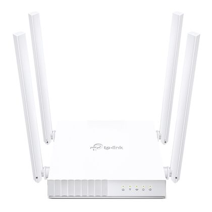 Маршрутизатор: TP-Link Archer C24 (2.4+5 ГГц, 1хWAN, 4х10/ 100 Мбит/ с, 5 ГГц 433 Мбит/ с, 2,4 ГГц 300 Мбит/ с)