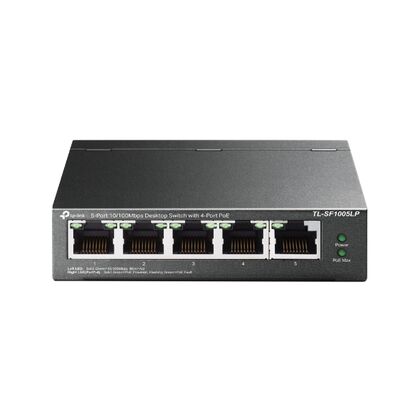 Неуправляемый POE-коммутатор 05 портов: TP-Link TL-SF1005LP (05 портовХ10/ 100 Мбит/ сек) PoE‑бюджет 41 Вт,