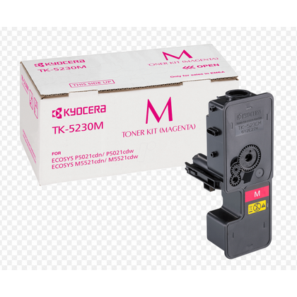 Тонер-картридж Kyocera TK-5230M 2 200 стр. Magenta для P5021cdn/ cdw, M5521cdn/ cdw; (1T02R9BNL0)