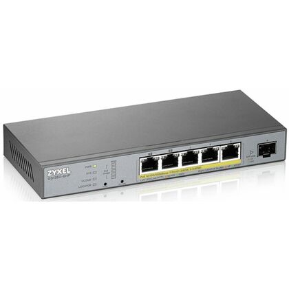 Управляемый PoE-коммутатор Zyxel ZX-GS1350-6HP-EU0101F (5х10/ 100/ 1000 Мбит/ с,5хPoE) 2 уровня