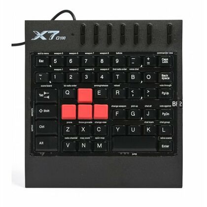Купить Игровой блок A4Tech X7-G100, проводная, USB, черный (X7-G100) в Симферополе, Севастополе, Крыму