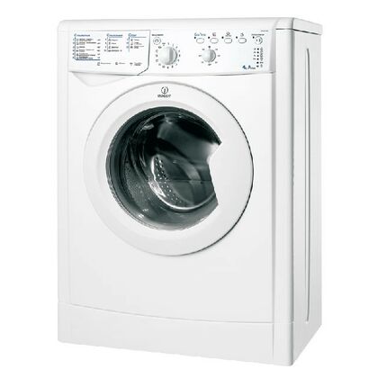 Стиральная машина фронтальная Indesit IWUB 4105 белый (1000 об/ мин, программ - 16, макс. загрузка - 4, ШxГxВ - 60x85x33 см)