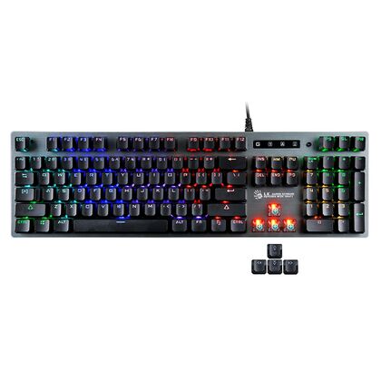 Клавиатура A4Tech Bloody B765, проводная, игровая, USB, с подсветкой, черный, кабель 1,8 м (B765)