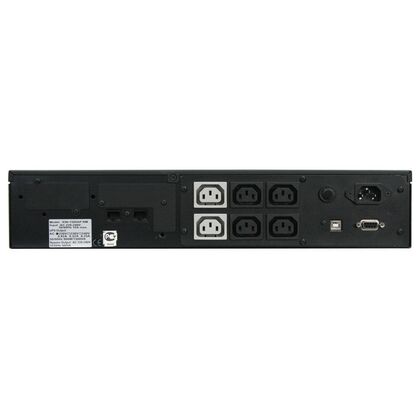 ИБП PowerCom KIN-1200AP LCD 2200 ВА/ 1320 Вт, 8*IEC 320 C13 (компьютерный), AVR, RS-232, USB ( Аккумулятор 12 V/ 7,0 Ah*4)