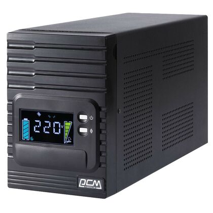 ИБП PowerCom Smart King Pro+ 1000 ВА/ 800 Вт, 8*IEC 320 C13 (компьютерный), AVR, RS-232, USB ( Аккумулятор 12 V/ 7,0 Ah*2)