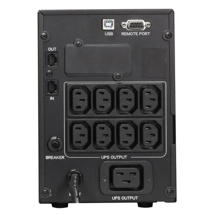 ИБП PowerCom Smart King Pro+ 1000 ВА/ 800 Вт, 8*IEC 320 C13 (компьютерный), AVR, RS-232, USB ( Аккумулятор 12 V/ 7,0 Ah*2)