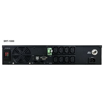 ИБП PowerCom Smart King RT 1000 ВА/ 900 Вт, 8*IEC 320 C13 (компьютерный), AVR, RS-232, USB ( Аккумулятор 12 V/ 9,0 Ah*2)