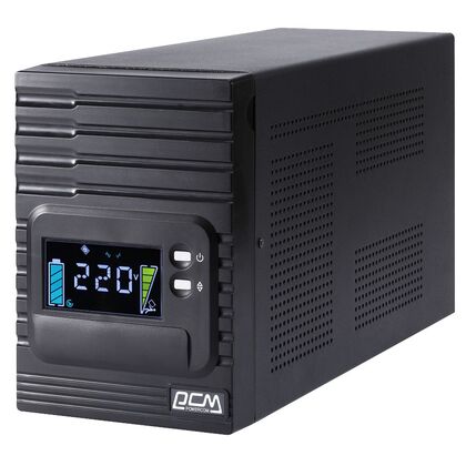 ИБП PowerCom Smart King Pro+ 3000 ВА/ 2400 Вт, 8/ 1*IEC 320 C13/ IEC 320 C19, AVR, RS-232, USB ( Аккумулятор 12 V/ 7,0 Ah*4)