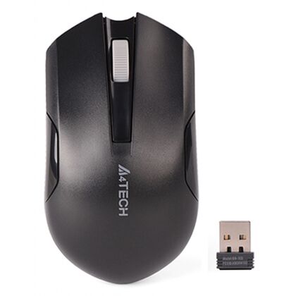 Мышь A4Tech G3-200NS оптическая, беспроводная, USB, офисная, черный (G3-200NS)