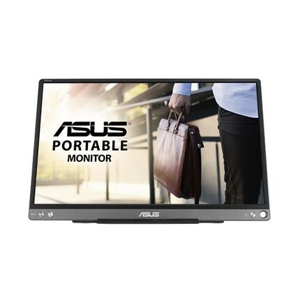 Монитор Asus 15.6" MB16ACE серый (IPS, 1920х1080, 5 ms, 250 cd/ m2, 800:1, USB)