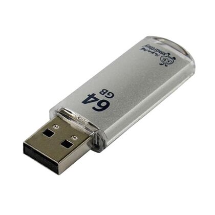 Флеш-накопитель Smartbuy 64Gb USB2.0 V-Cut Серый (SB64GBVC-S)