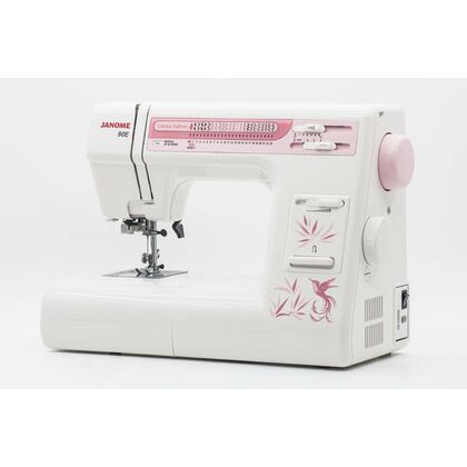Швейная машина Janome 90E белый (электромеханическая, челнок - горизонтальный, швейных операций - 23, петля - автомат)