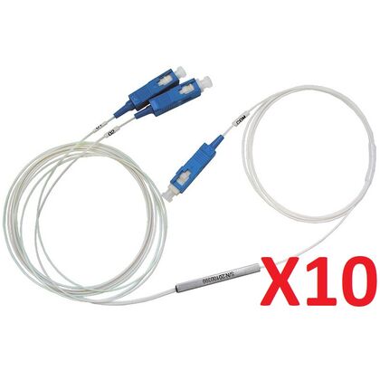 Разветвитель планарный (Splitter) PLC 1х02 SC/ UPC (упаковка 10 штук)