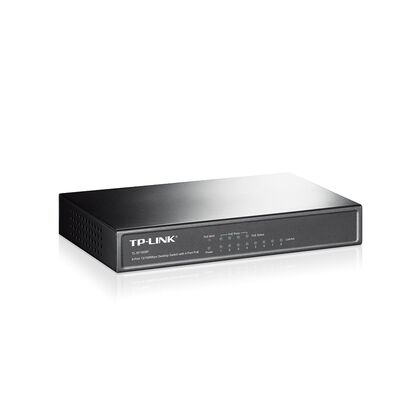 Неуправляемый POE-коммутатор 08 портов: TP-Link TL-SF1008P (08 портовХ10/ 100 Мбит/ сек) PoE‑бюджет 57 Вт, корпус - металл