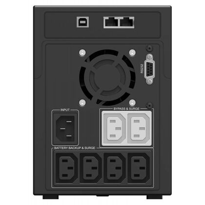 ИБП Ippon Smart Power Pro II 1600 ВА/ 960 Вт, 6*IEC 320 C13 (компьютерный), AVR, RS-232, USB ( Аккумулятор 12 V/ 9,0 Ah*2)