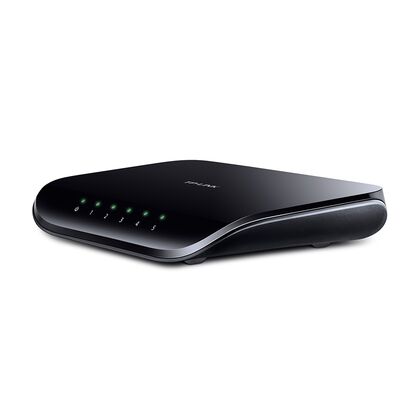 Неуправляемый коммутатор 05 портов: TP-Link TL-SG1005D (05 портовХ10/ 100/ 1000 Мбит/ сек) корпус - пластик