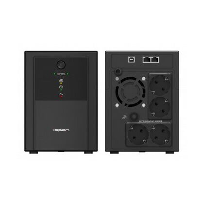 ИБП Ippon Back Basic Euro 1500 ВА/ 900 Вт, 4*Schuko (Euro), AVR, USB, RJ45  ( Аккумулятор 12 V/ 9,0 Ah*2)