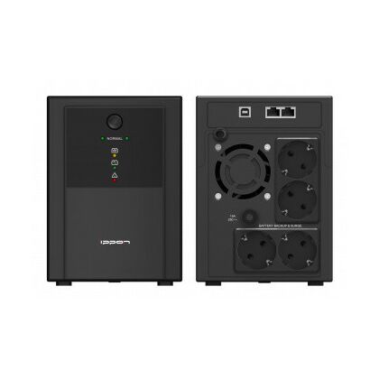 ИБП Ippon Back Basic Euro 2200 ВА/ 1320 Вт, 4*Schuko (Euro), AVR, USB, RJ45  ( Аккумулятор 12 V/ 9,0 Ah*2)