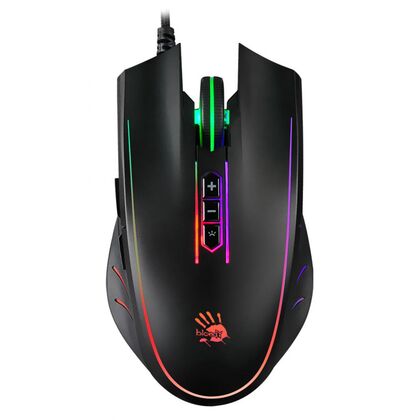 Мышь A4Tech Bloody Q81 Curve оптическая, проводная, USB, игровая, с подсветкой, черный (Q81 Curve)