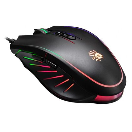 Мышь A4Tech Bloody Q81 Curve оптическая, проводная, USB, игровая, с подсветкой, черный (Q81 Curve)
