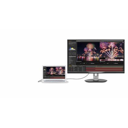 Монитор Philips 32" 328P6AUBREB черный (IPS, 2560х1440, 4 ms, 450 cd/ m2, 1200:1, audio: 2х3 Вт, D-Sub, HDMI, DP, USB)