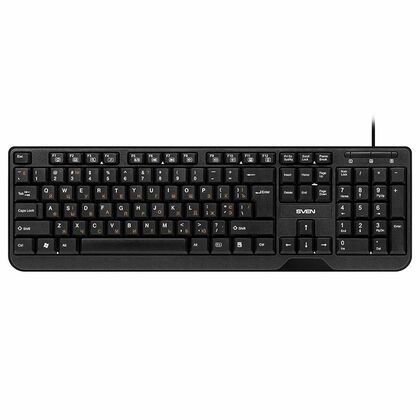 Комплект (клавиатура +мышь) Sven KB-S330C проводной, классический, USB, черный (SV-017309)