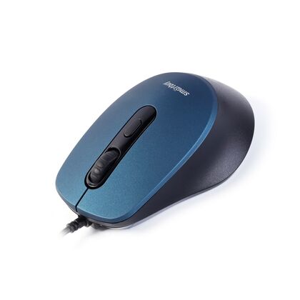 Мышь Smartbuy ONE 265-B оптическая, проводная, USB, офисная, бесшумный клик, синий (SBM-265-B)