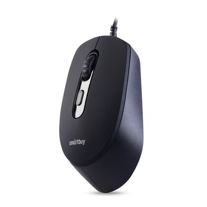 Мышь Smartbuy ONE 265-K оптическая, проводная, USB, офисная, бесшумный клик, черный (SBM-265-K)