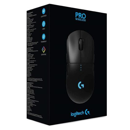 Мышь Logitech G PRO оптическая, беспроводная, Радио USB, черный (910-005272)