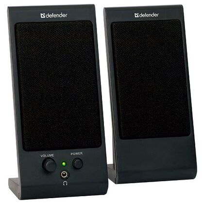 Акустическая система Defender 2.0 SPK-165\170 4W, mini Jack 3.5 мм + USB, черный (65165)
