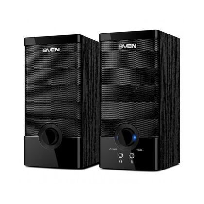Акустическая система Sven 2.0 SPS-603 6W, mini Jack 3.5 мм, черный (SV-015183)