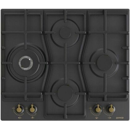 Газовая варочная панель Gorenje GW6D42CLB черный ( конфорок -  4 шт,  панель - эмалированная сталь, 60х52 см)