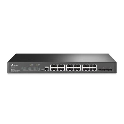 Управляемый коммутатор 24 порта: TP-Link TL-SG3428 (24х10/ 100/ 1000 Мбит/ с,4хSFP) 2+ уровня
