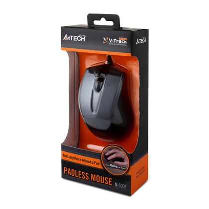 Купить Мышь A4Tech 500F V-Track оптическая, проводная, USB, офисная, черный (N-500F) в Симферополе, Севастополе, Крыму