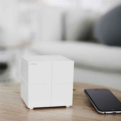 Wi-Fi Mesh система: Tenda nova MW6-3 (2.4+5 ГГц, 1хWAN, 2х10/ 100/ 1000 Мбит/ с, 5 ГГц 867 Мбит/ с, 2,4 ГГц 300 Мбит/ с)