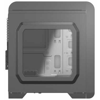 Корпус AeroCool Mini-Tower  Qs-240 Black (без БП, 2xUSB2.0, 1xUSB3.0, ) QS-240